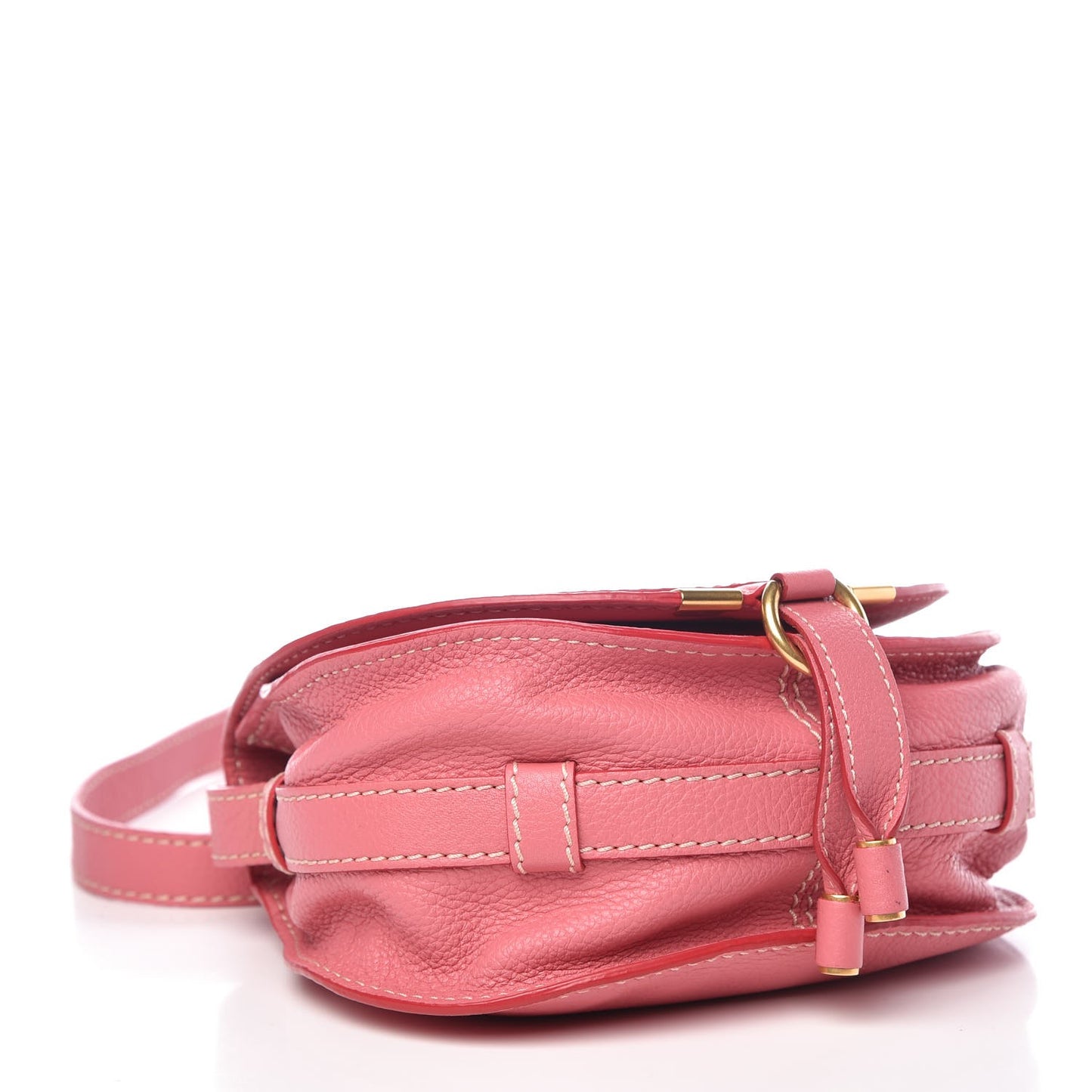 Calfskin Mini Marcie Round Crossbody Bag Magnolia