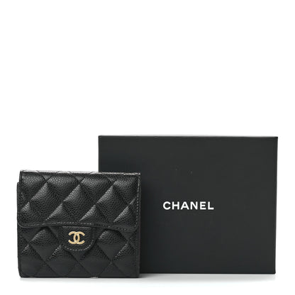 Chanel Caviar Quilted Compact Flap Wallet Black 15 of 15
