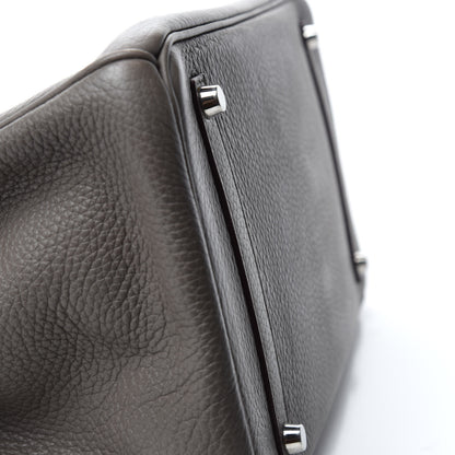 Hermes Taurillon Clemence Birkin 35 Etain 7 of 34