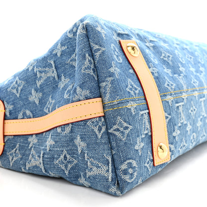 Louis Vuitton LOUIS VUITTON Monogram Denim CarryAll MM Blue 9 of 11