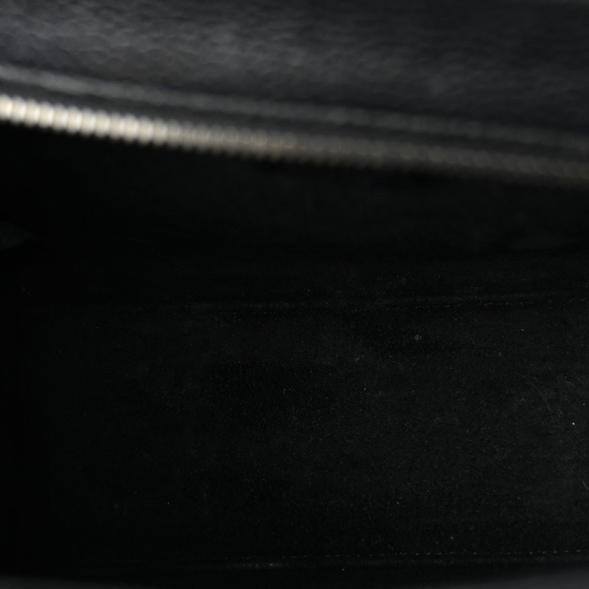 Drummed Calfskin Nano Luggage Black