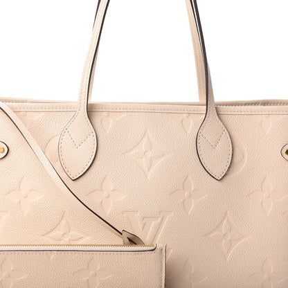 Louis Vuitton Empreinte Monogram Giant Neverfull MM Cream 7 of 9