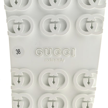 Gucci Soft Rubber Horsebit Touch Womens Strapped Sandals 38 Great White 6 of 9