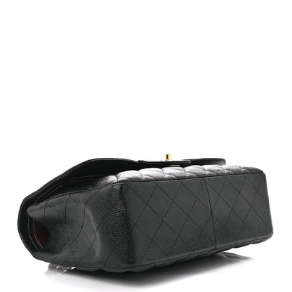 Chanel Caviar Quilted Jumbo Double Flap Black 4 of 12