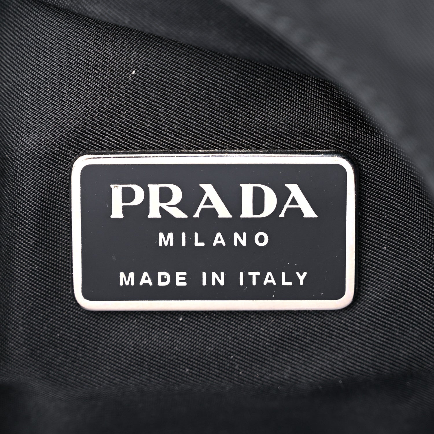 Prada Tessuto Nylon Saffiano Flat Messenger Bag Black 6 of 17
