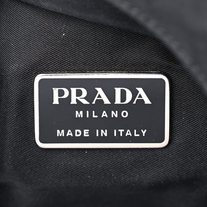 Prada Tessuto Nylon Saffiano Flat Messenger Bag Black 6 of 17