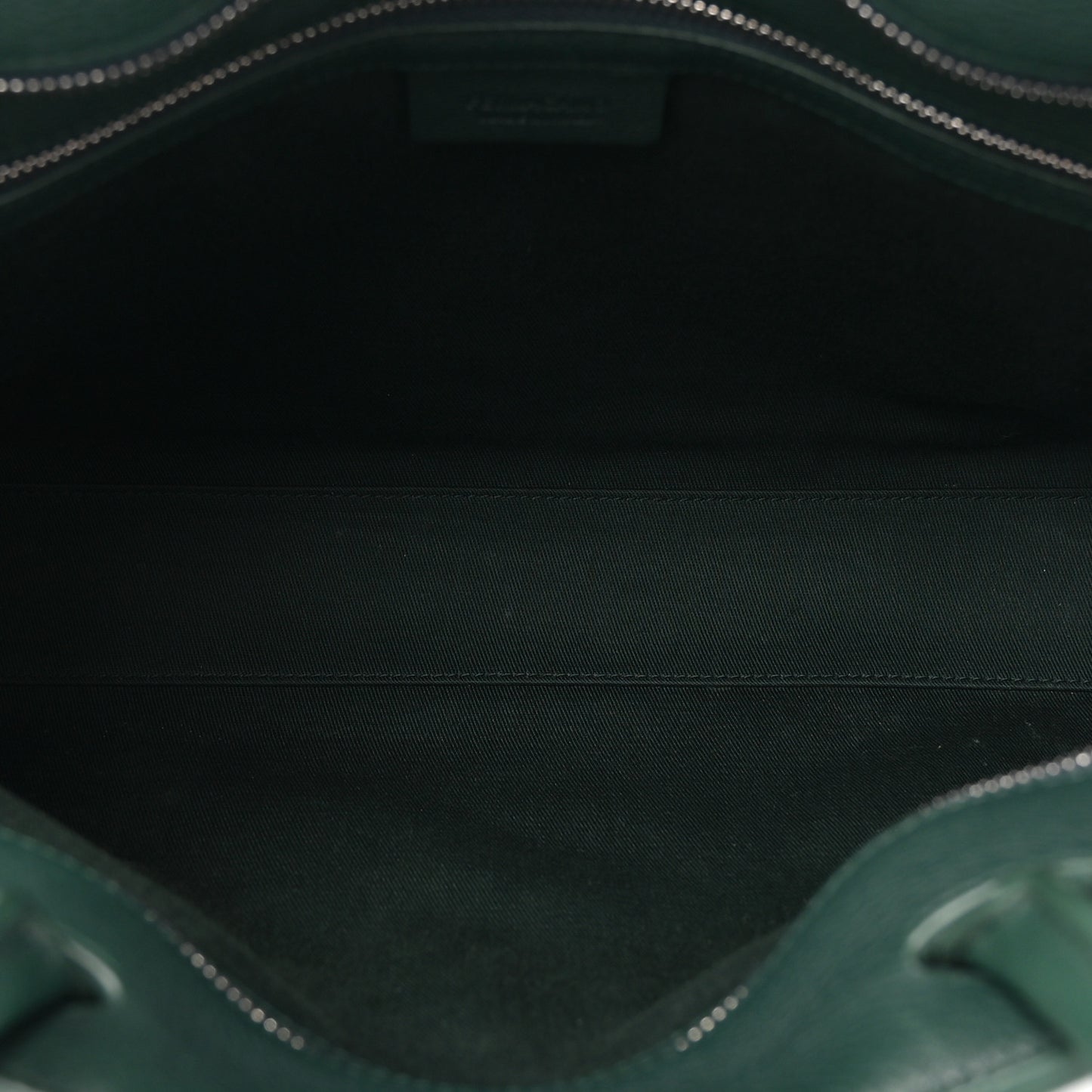 Calfskin Mens Hug Briefcase Moss Green