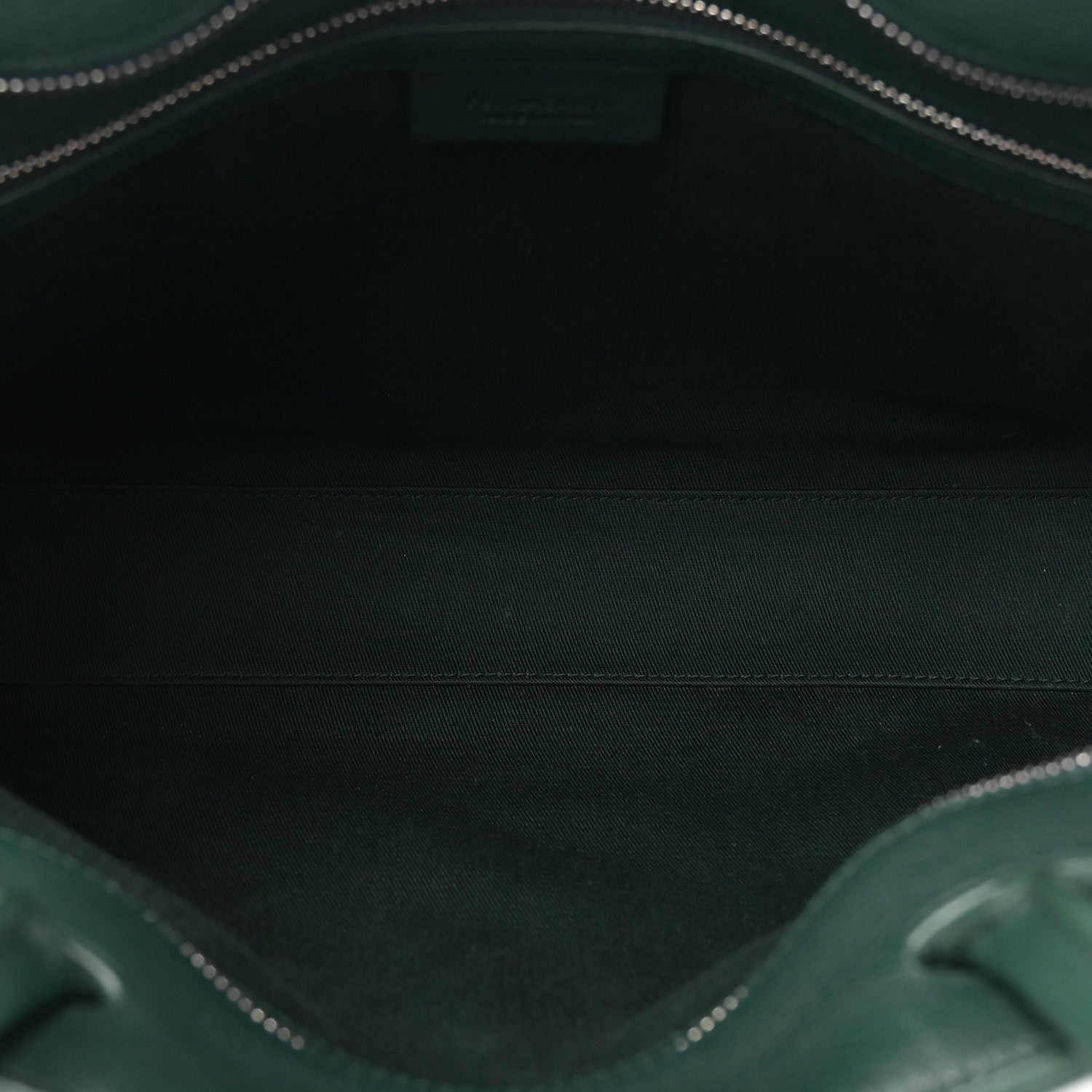 Salvatore Ferragamo Calfskin Mens Hug Briefcase Moss Green 4 of 11