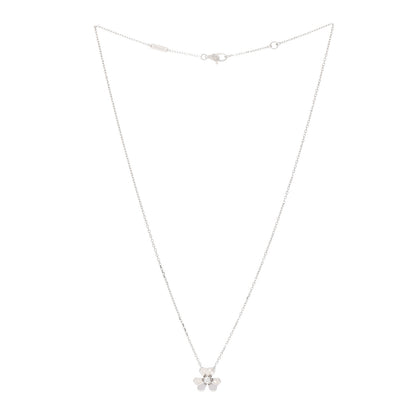 Van Cleef & Arpels 18K White Gold Diamond Mini Frivole Pendant Necklace 3 of 7