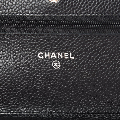 Chanel Caviar Quilted Wallet On Chain WOC Black 8 of 11
