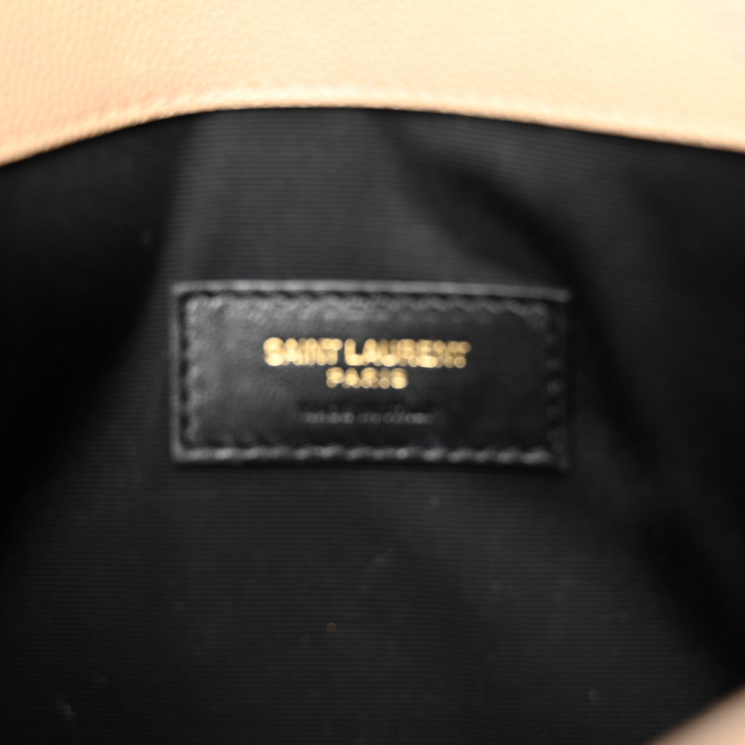Saint Laurent Grain De Poudre Uptown Pouch Dark Beige 6 of 8