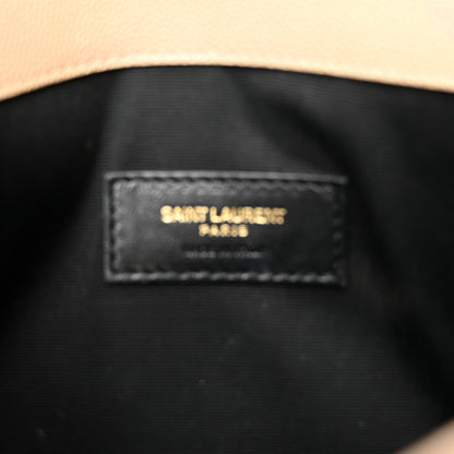 Saint Laurent Grain De Poudre Uptown Pouch Dark Beige 6 of 8