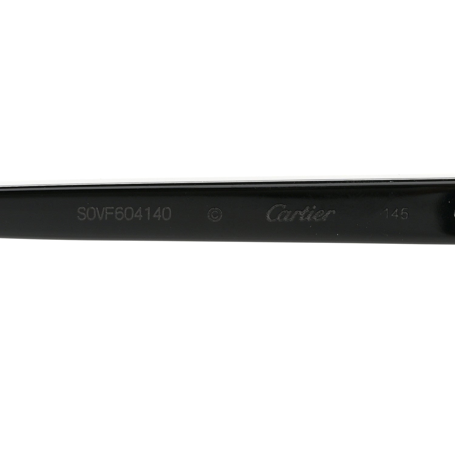 Cartier Santos De Cartier Square Sunglasses CT0190S Black 5 of 8