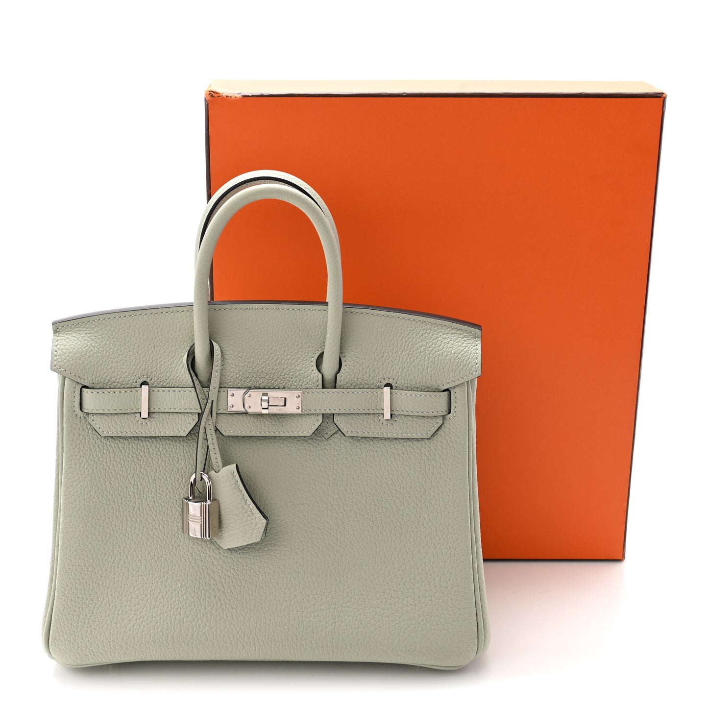 Togo Birkin 25 Gris Neve