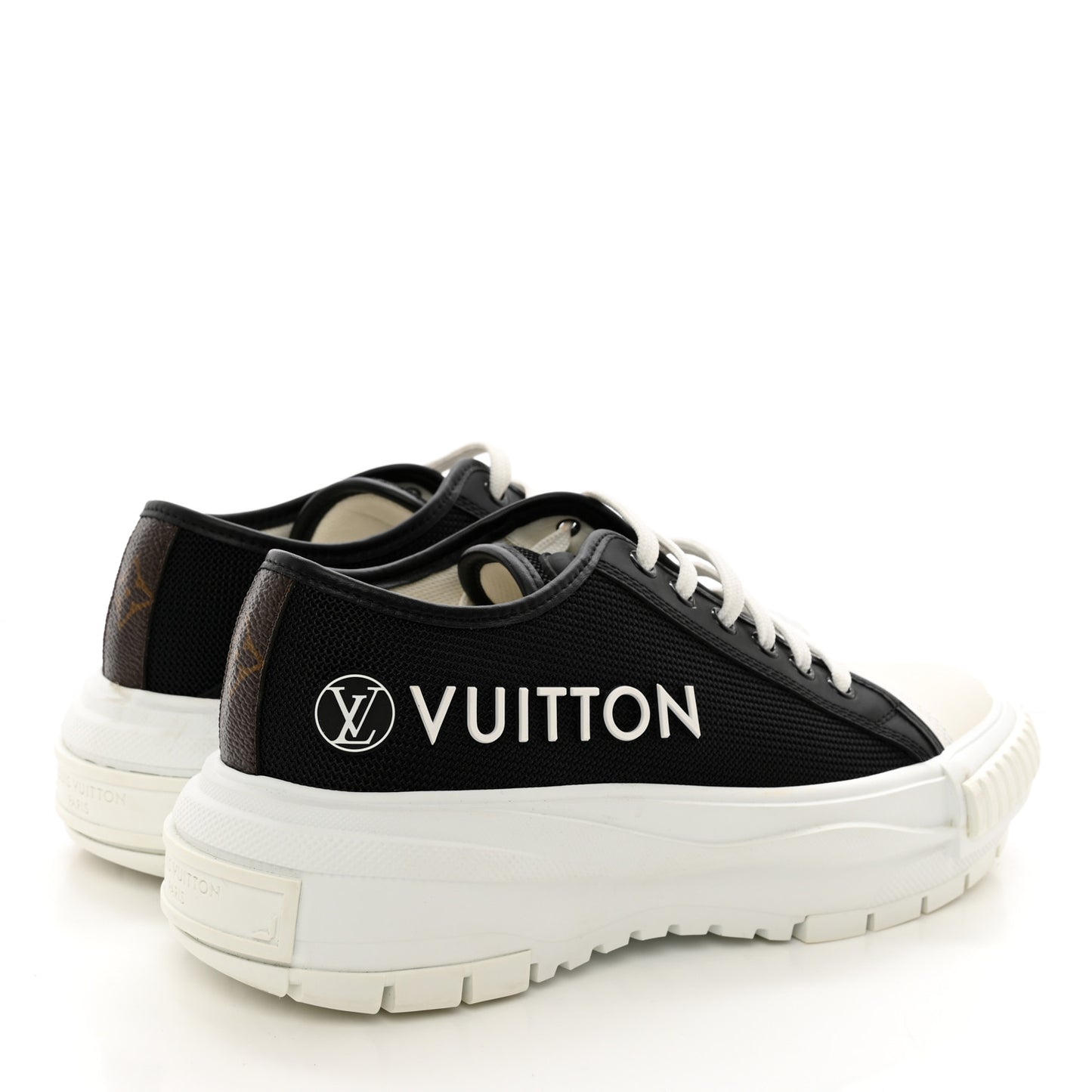 Canvas LV Squad Sneakers 38 Black