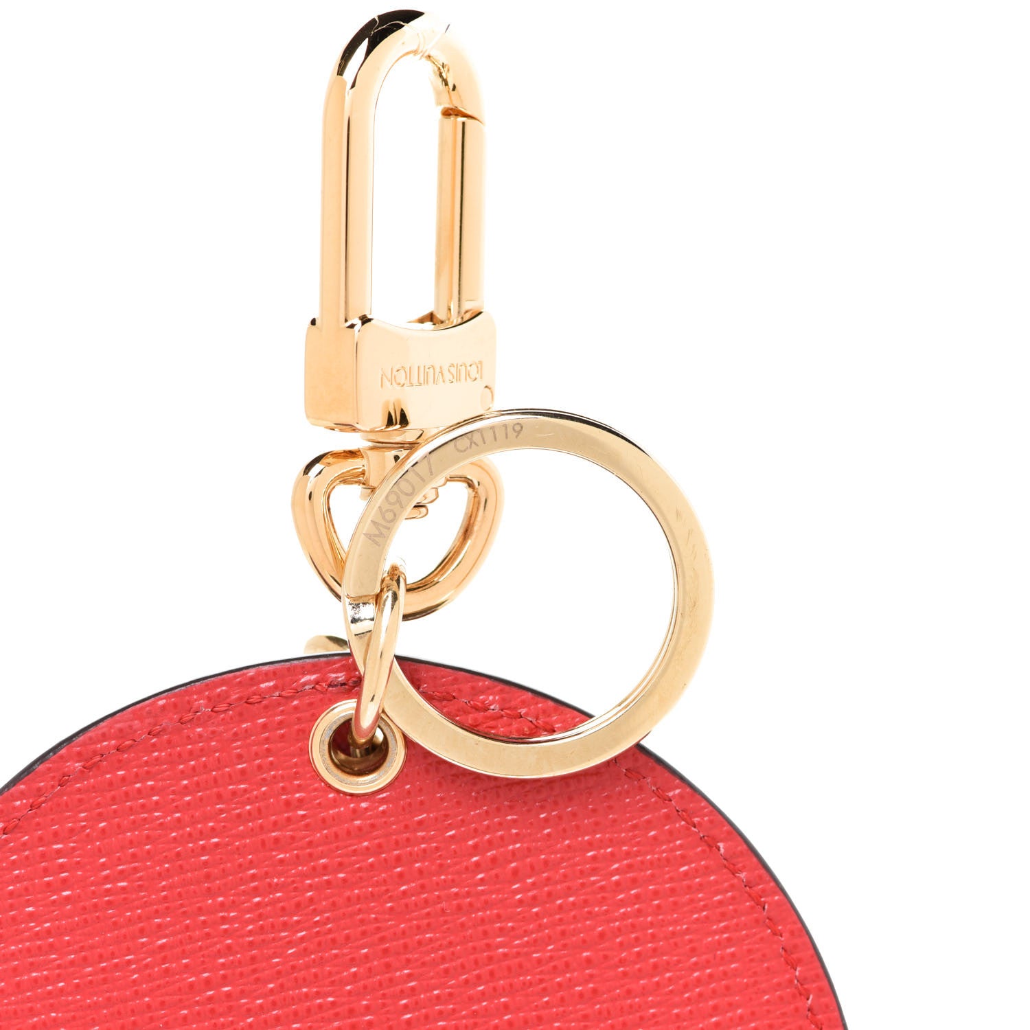 Louis Vuitton Denim Damier Monogram Patchwork Bag Charm Key Holder 3 of 3