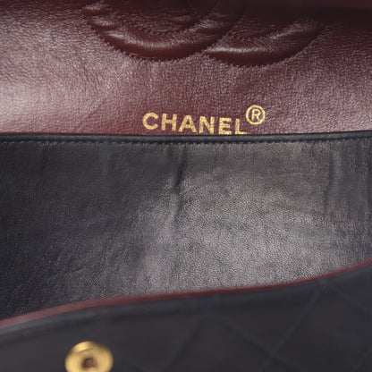 Chanel Lambskin Quilted Medium Double Flap Navy 17 of 28