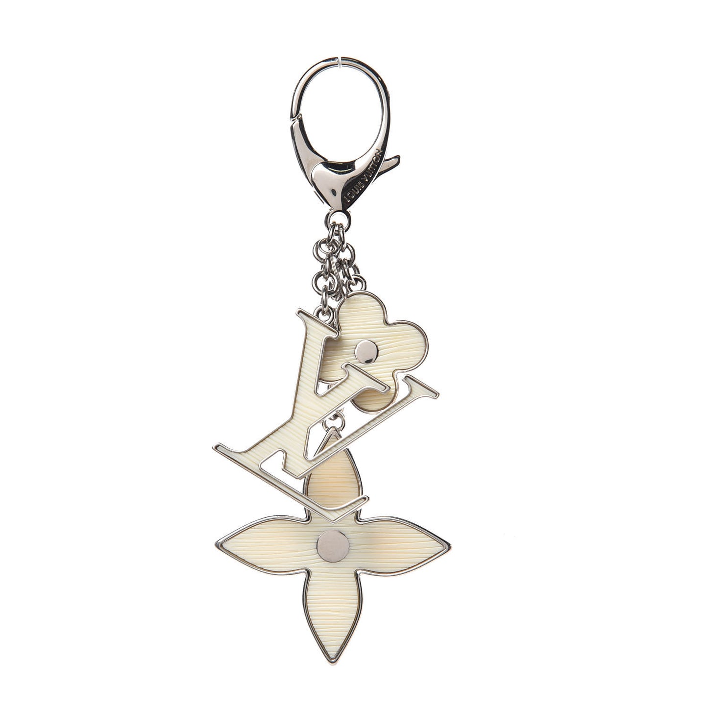 Fleur d Epi Bag Charm Ivory
