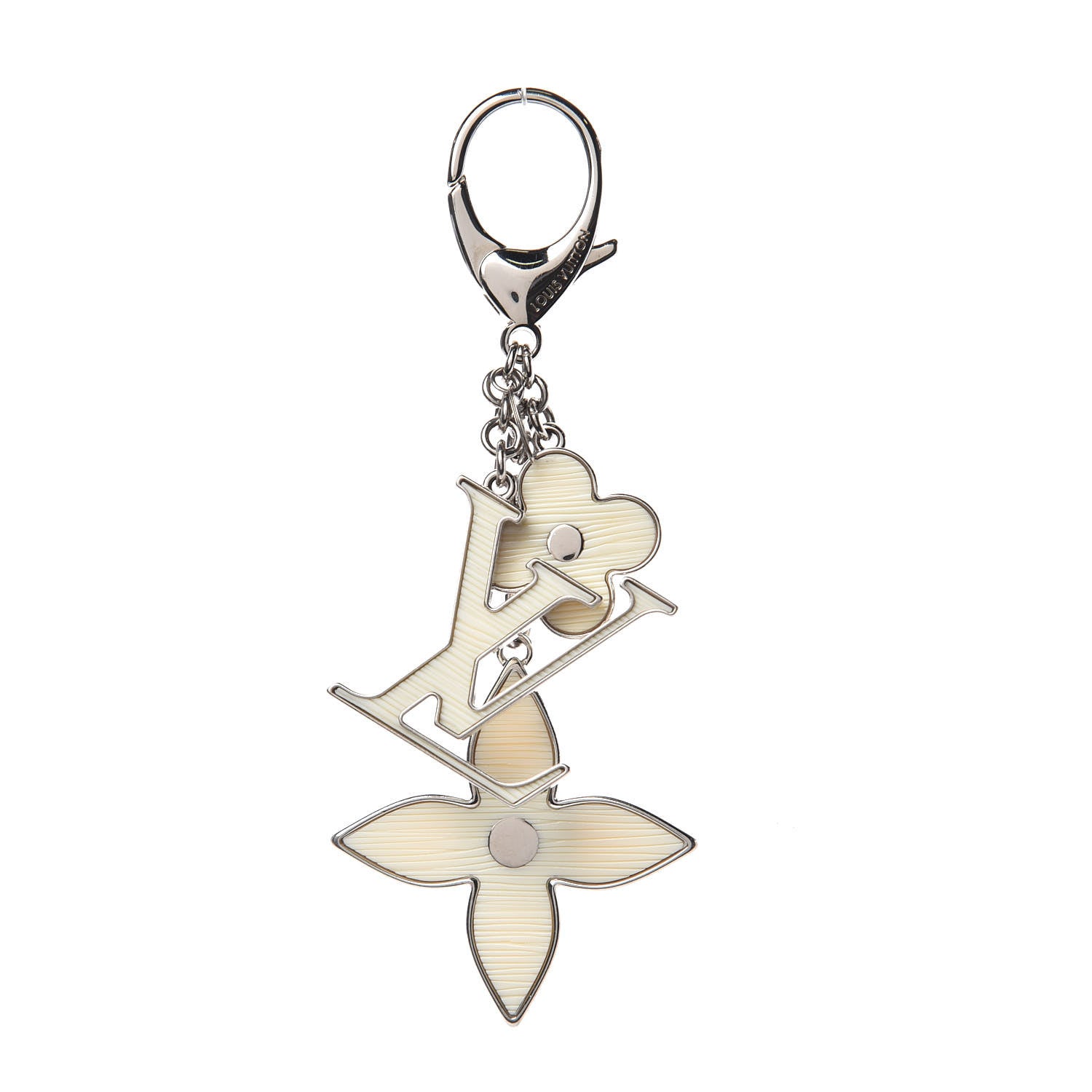 Louis Vuitton Fleur d Epi Bag Charm Ivory 1 of 3