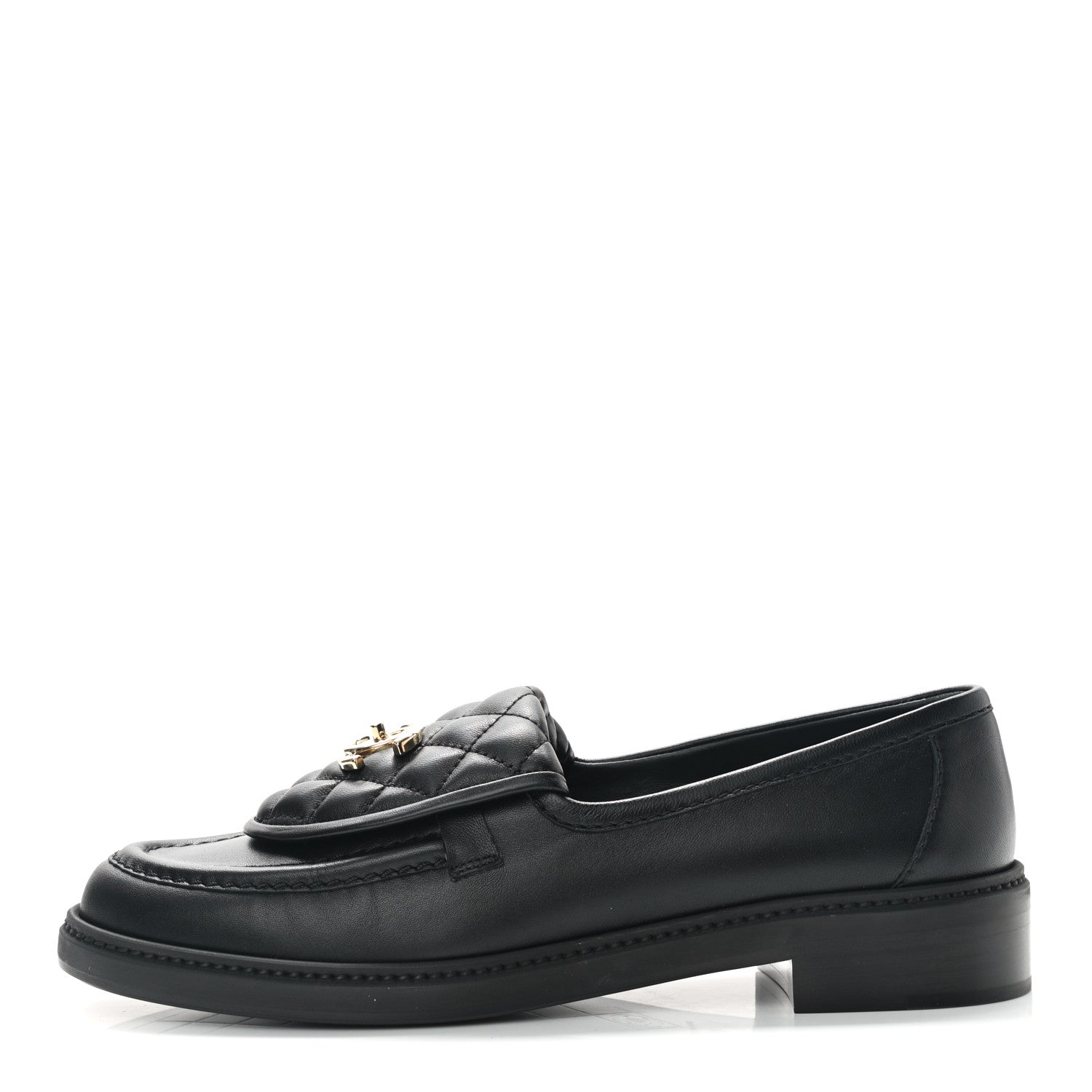 Chanel Lambskin Quilted CC Turnlock Loafers 40 Black 1 of 8