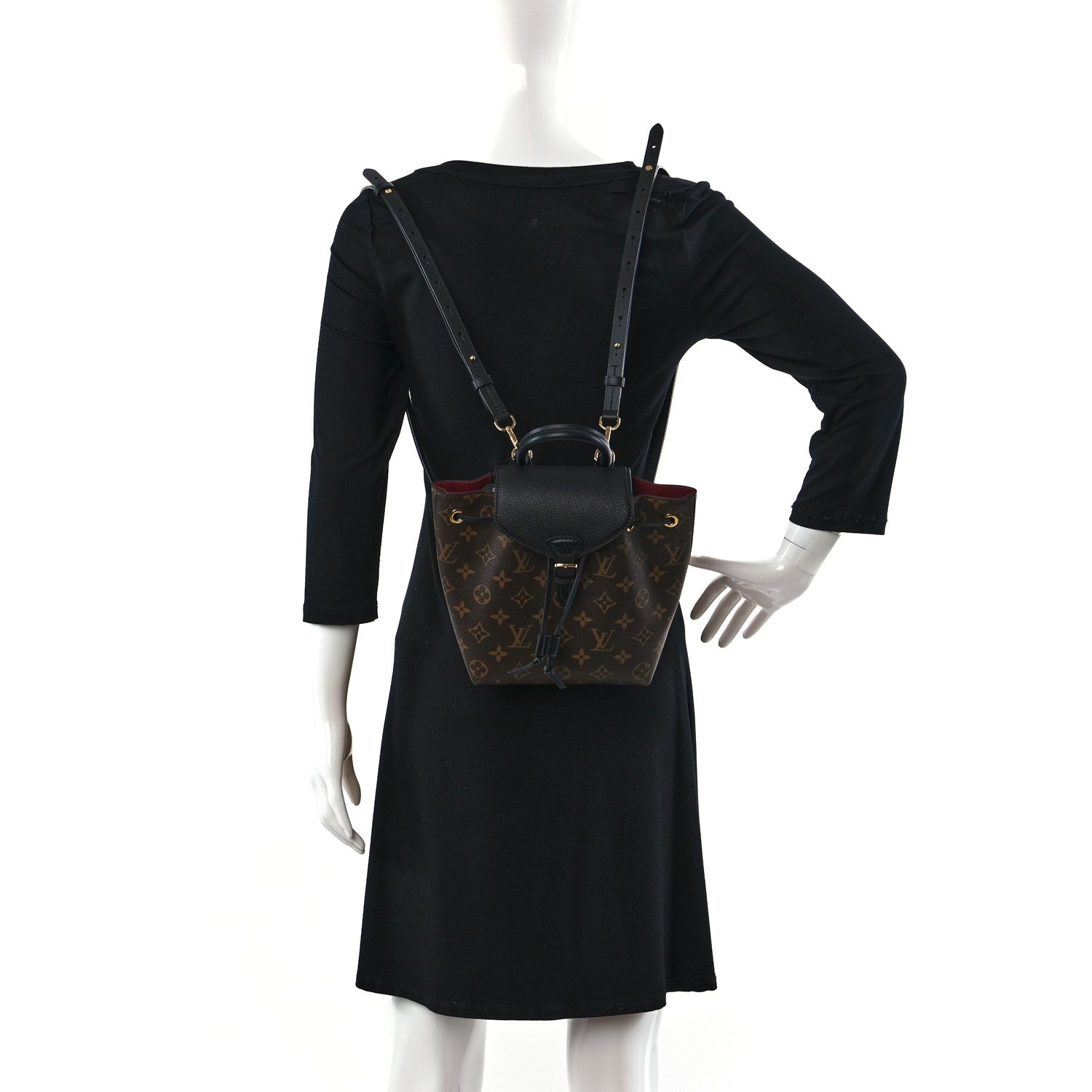 Louis Vuitton Monogram BB Montsouris NM Backpack Black 2 of 10