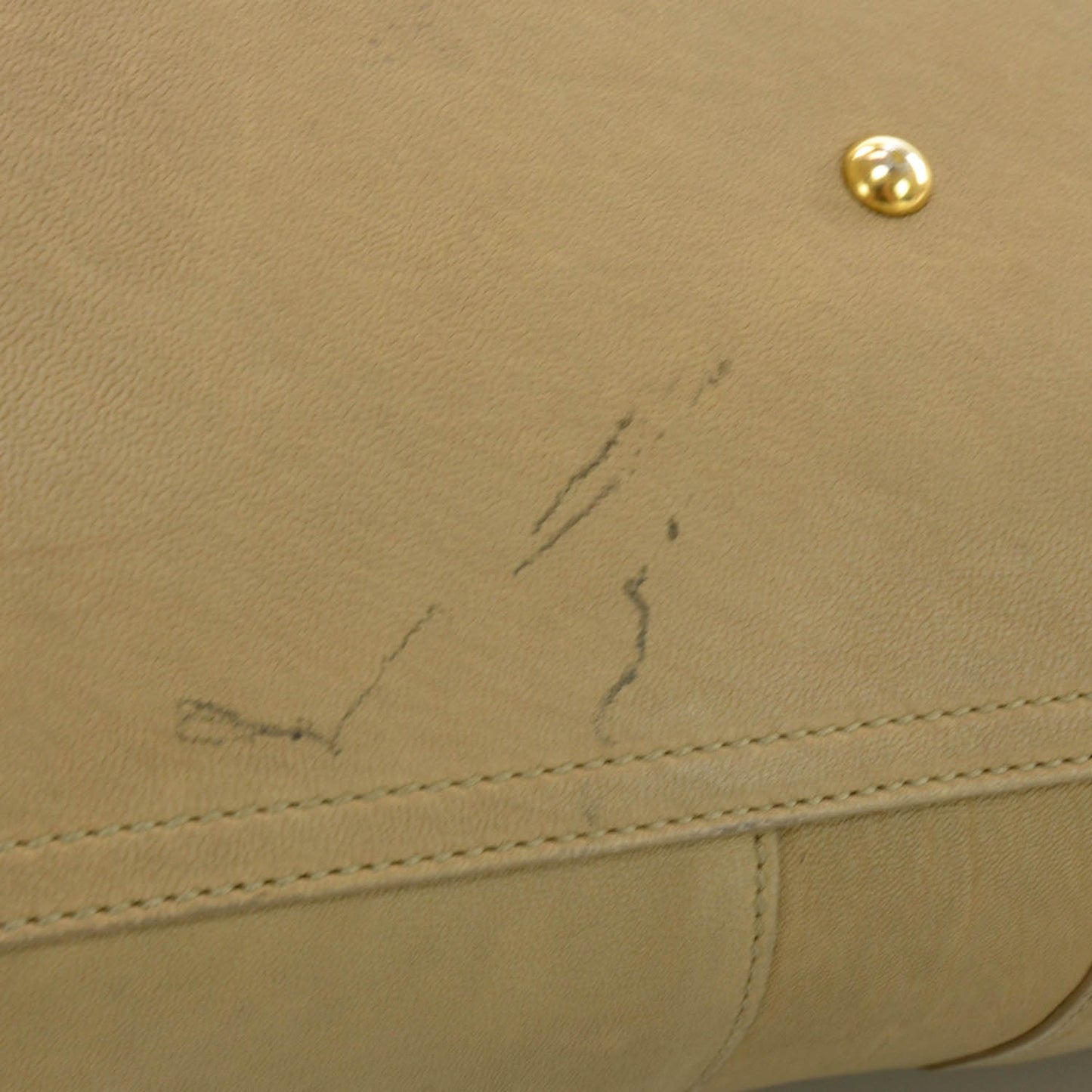 Leather Large Cabas Chyc Beige