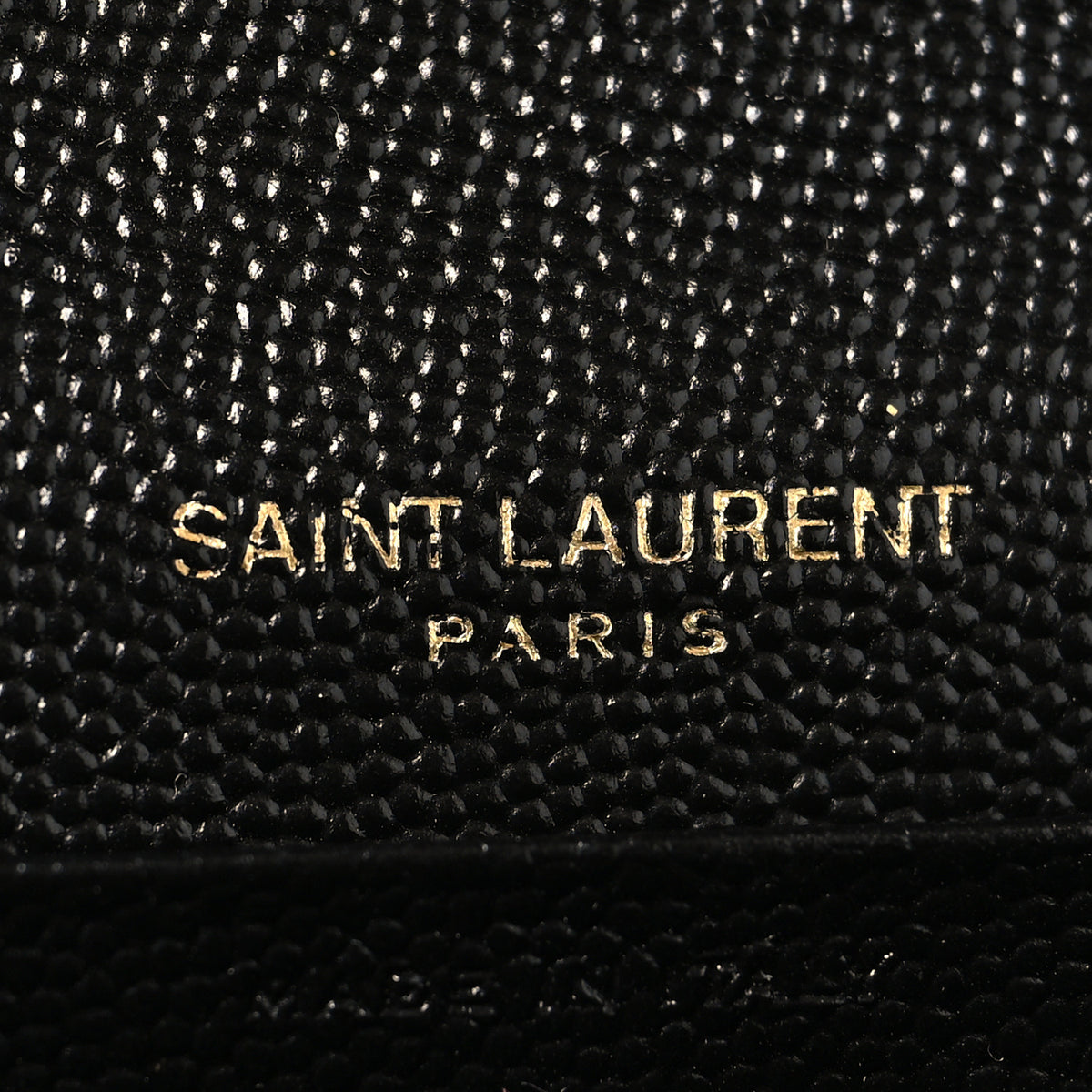 Grain De Poudre Mixed Matelasse Triquilt Monogram Chain Wallet Black