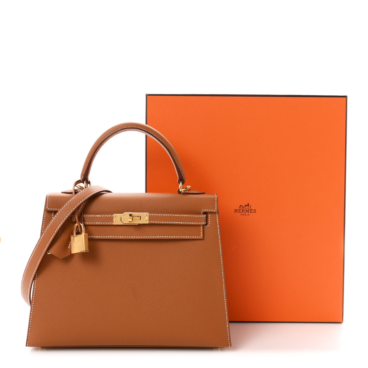 Hermes Epsom Kelly Sellier 25 Gold 11 of 11