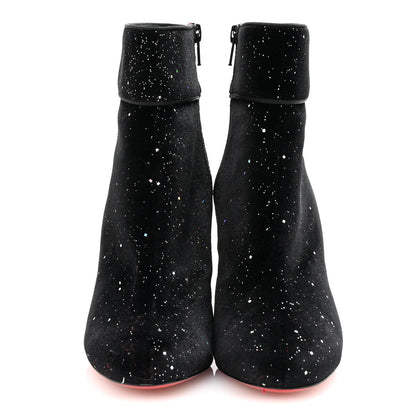Christian Louboutin Velvet Galactica Moulamax 85 Booties 36.5 Black 3 of 8