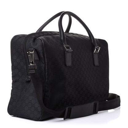 Gucci Nylon Monogram Large Duffle Bag Black 3 of 11