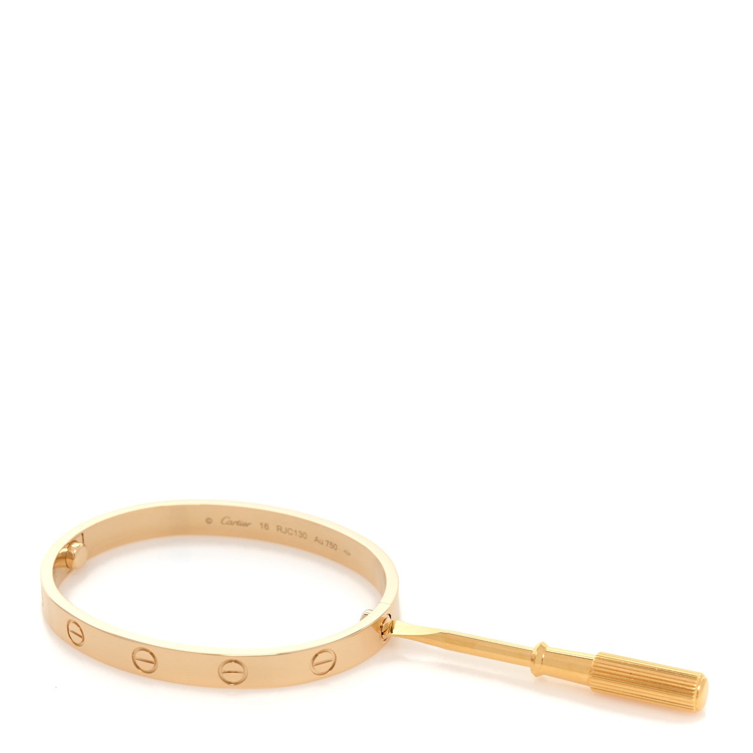 Cartier 18K Yellow Gold LOVE Bracelet 16 4 of 5