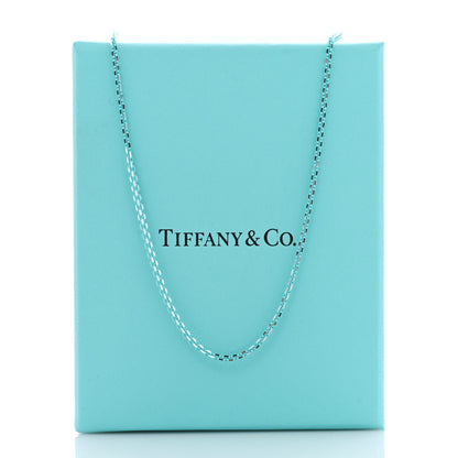 Tiffany Sterling Silver Enamel 1.75mm Chain Necklace 30" Blue 5 of 5
