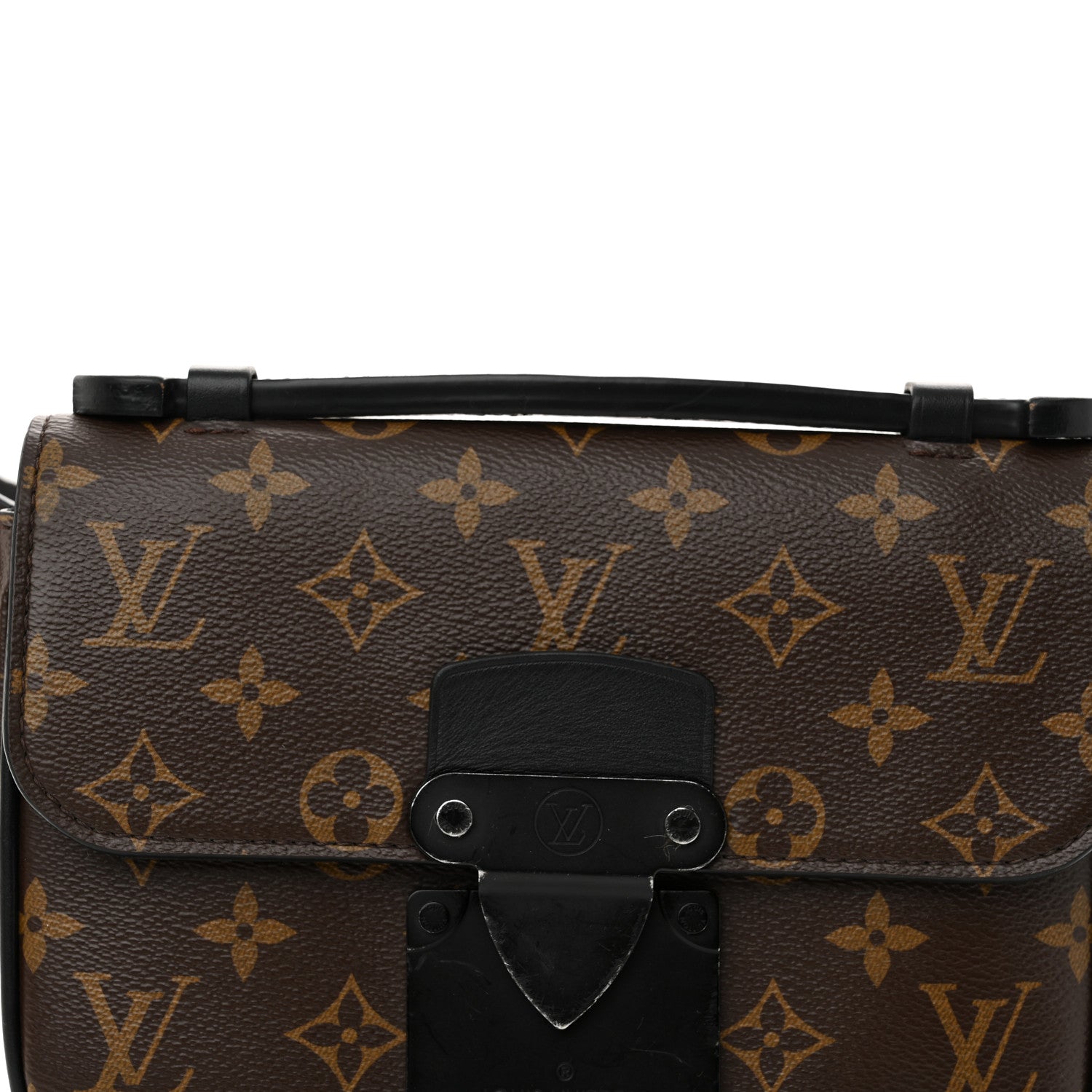 Louis Vuitton Monogram Macassar S Lock Messenger 7 of 12