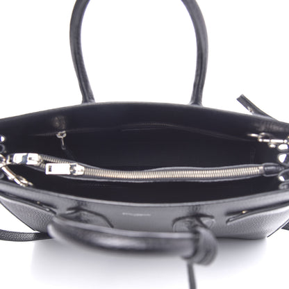 Saint Laurent Grained Calfskin Small Sac De Jour Black 6 of 11