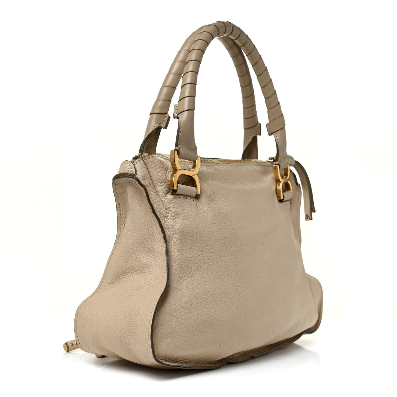 Chloe Calfskin Medium Marcie Satchel Angora Beige 2 of 8