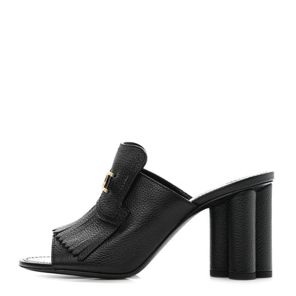 Louis Vuitton Calfskin Indiana Mule 39.5 Black 1 of 11