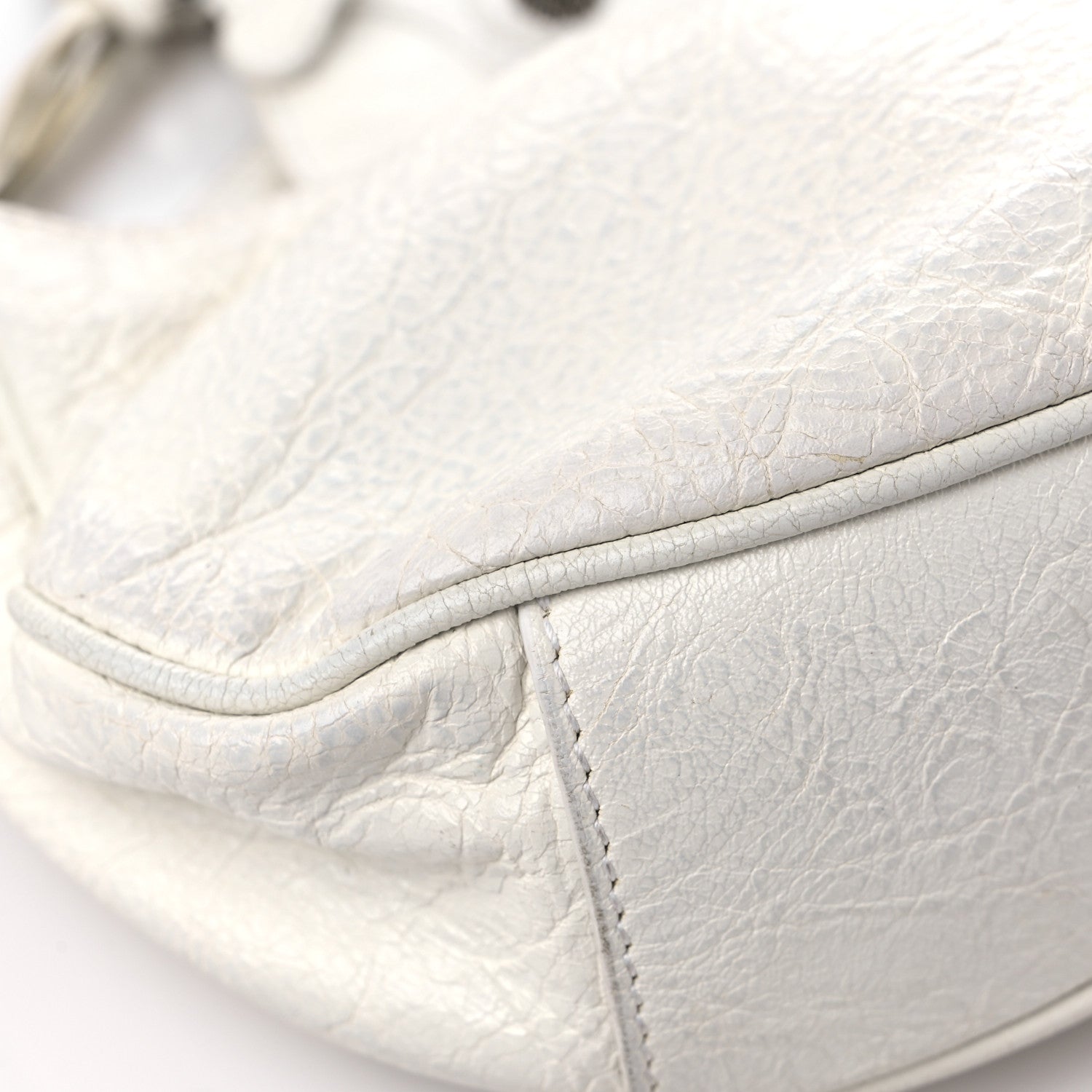 Balenciaga Agneau Arena Le Cagole Shoulder Bag XS Optic White 11 of 20