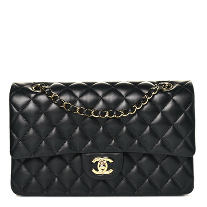 Chanel Lambskin Quilted Medium Double Flap Black 1 of 16