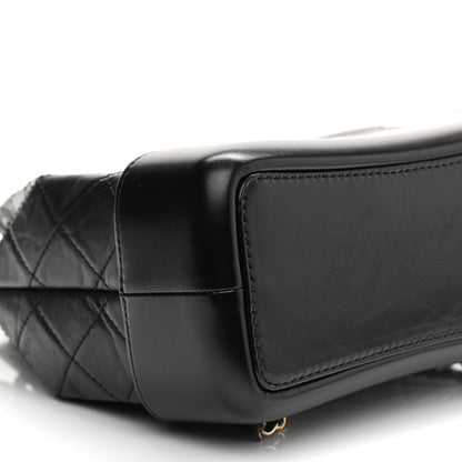 Chanel Aged Calfskin Quilted Small Gabrielle Backpack Black 9 of 11