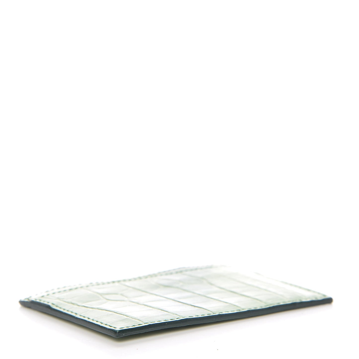Crocodile Card Holder Vert