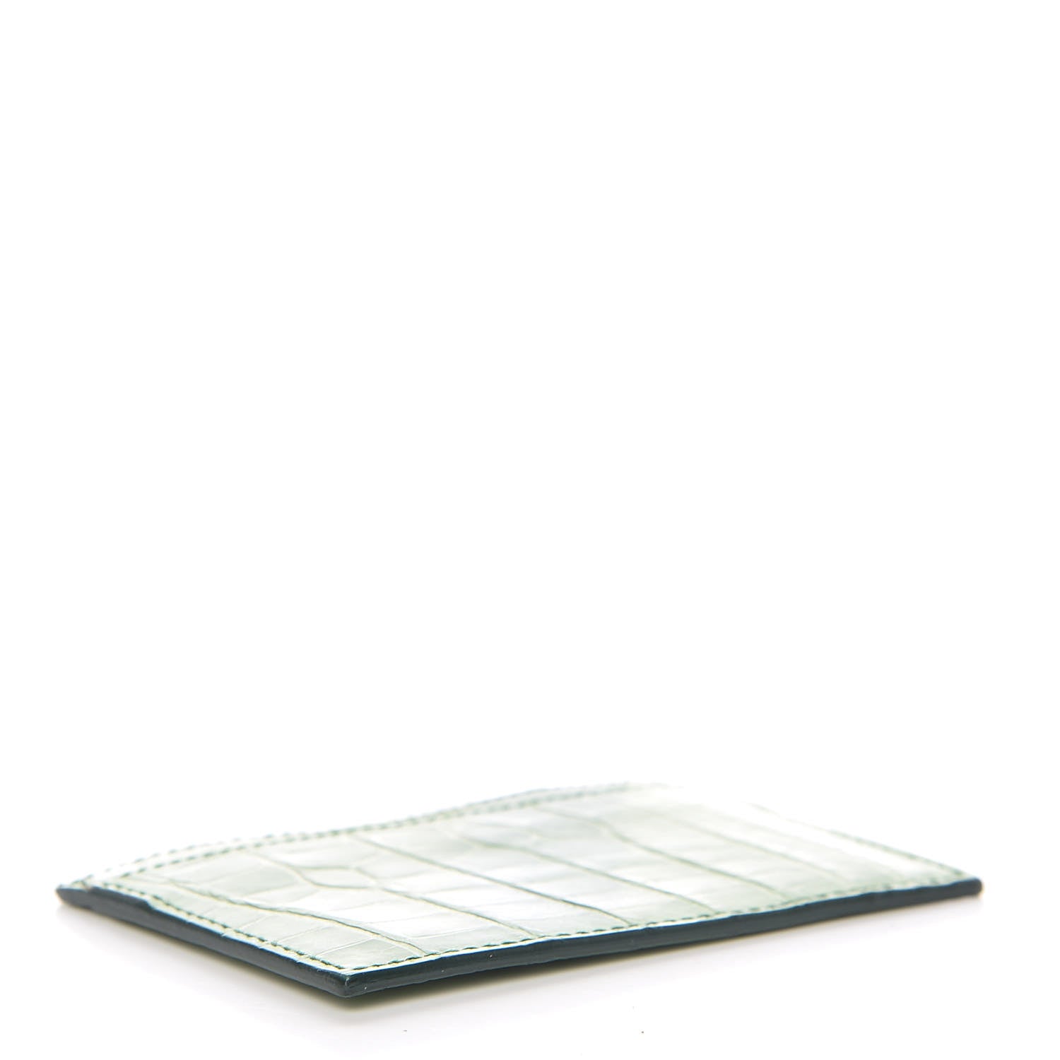 Gucci Crocodile Card Holder Vert 4 of 7