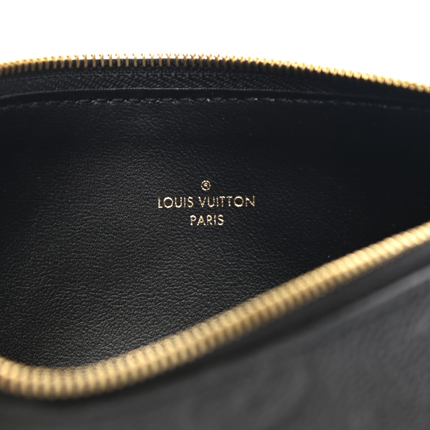 Louis Vuitton Empreinte Felicie Chain Wallet Zippered Insert Black 6 of 6