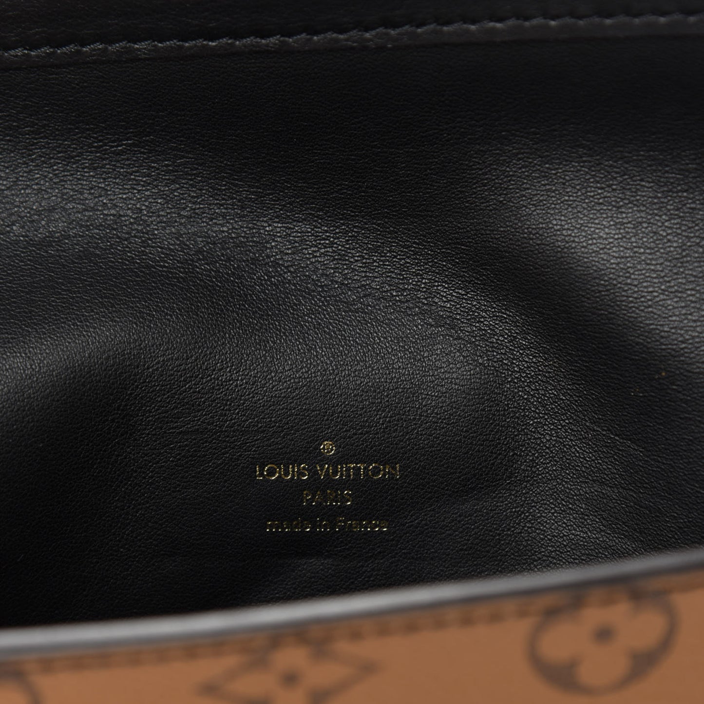 Calfskin Reverse Monogram Column Clutch