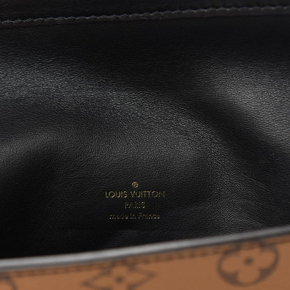 Louis Vuitton Calfskin Reverse Monogram Column Clutch 8 of 11