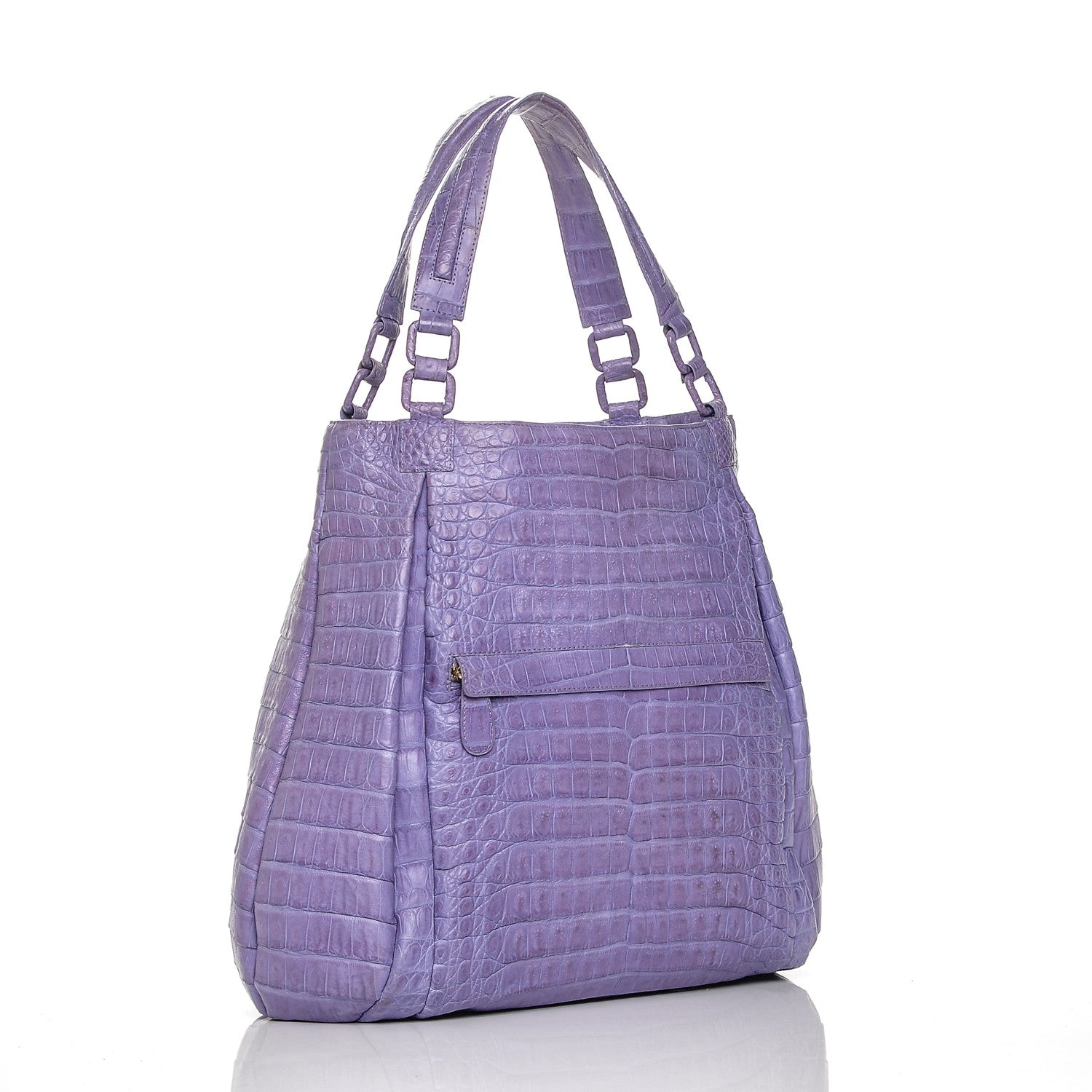 Nancy Gonzalez Crocodile Tote Violet 3 of 6