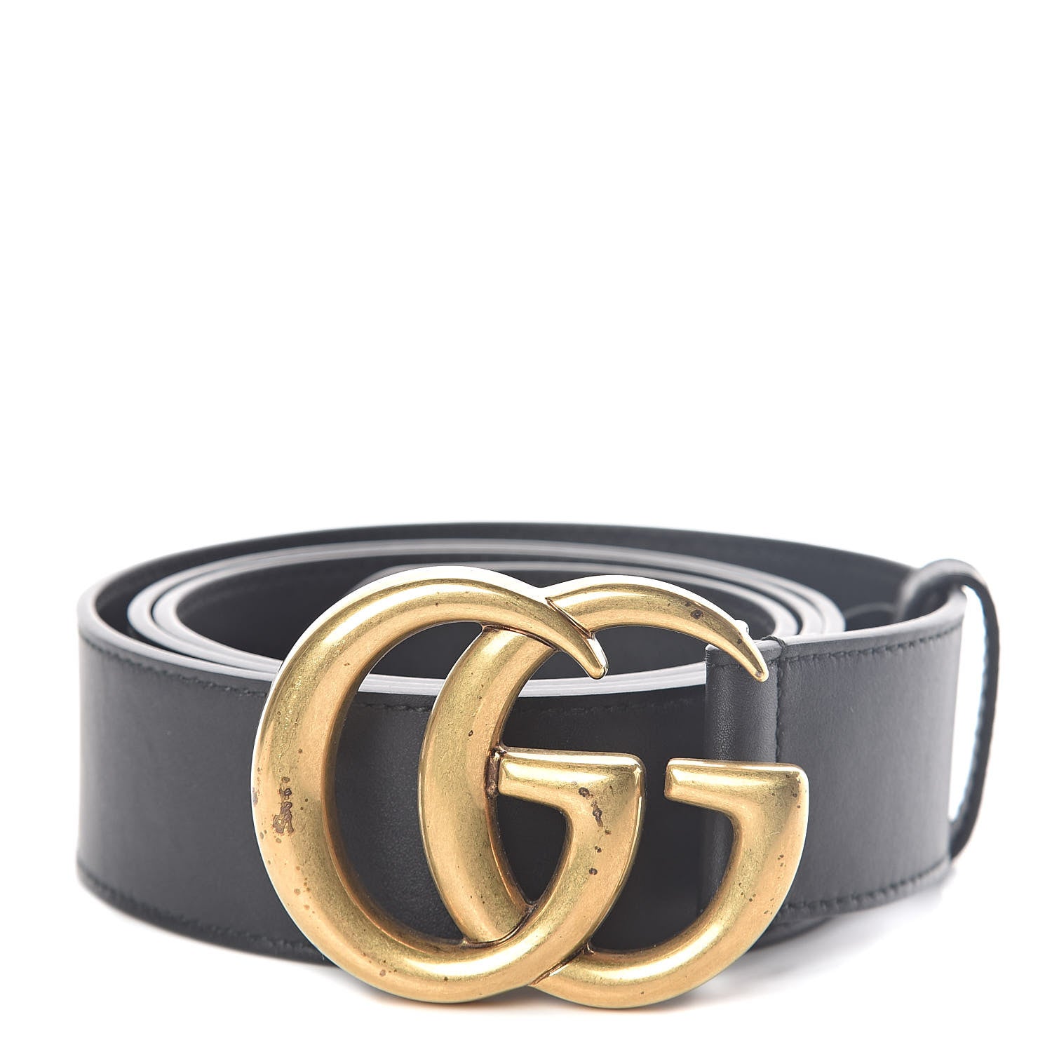 Gucci Calfskin Double G 40mm Belt 100 40 Black 1 of 6