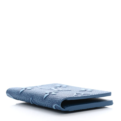 Louis Vuitton Cowhide Monogram Pocket Organizer Denim Blue 3 of 5