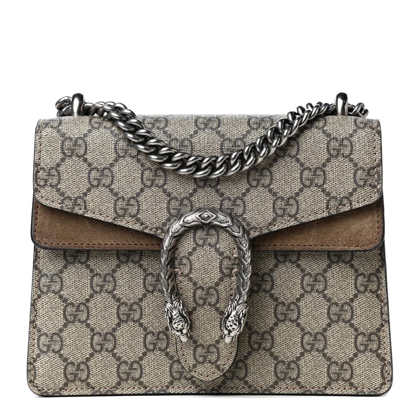GG Supreme Monogram Mini Dionysus Shoulder Bag Taupe