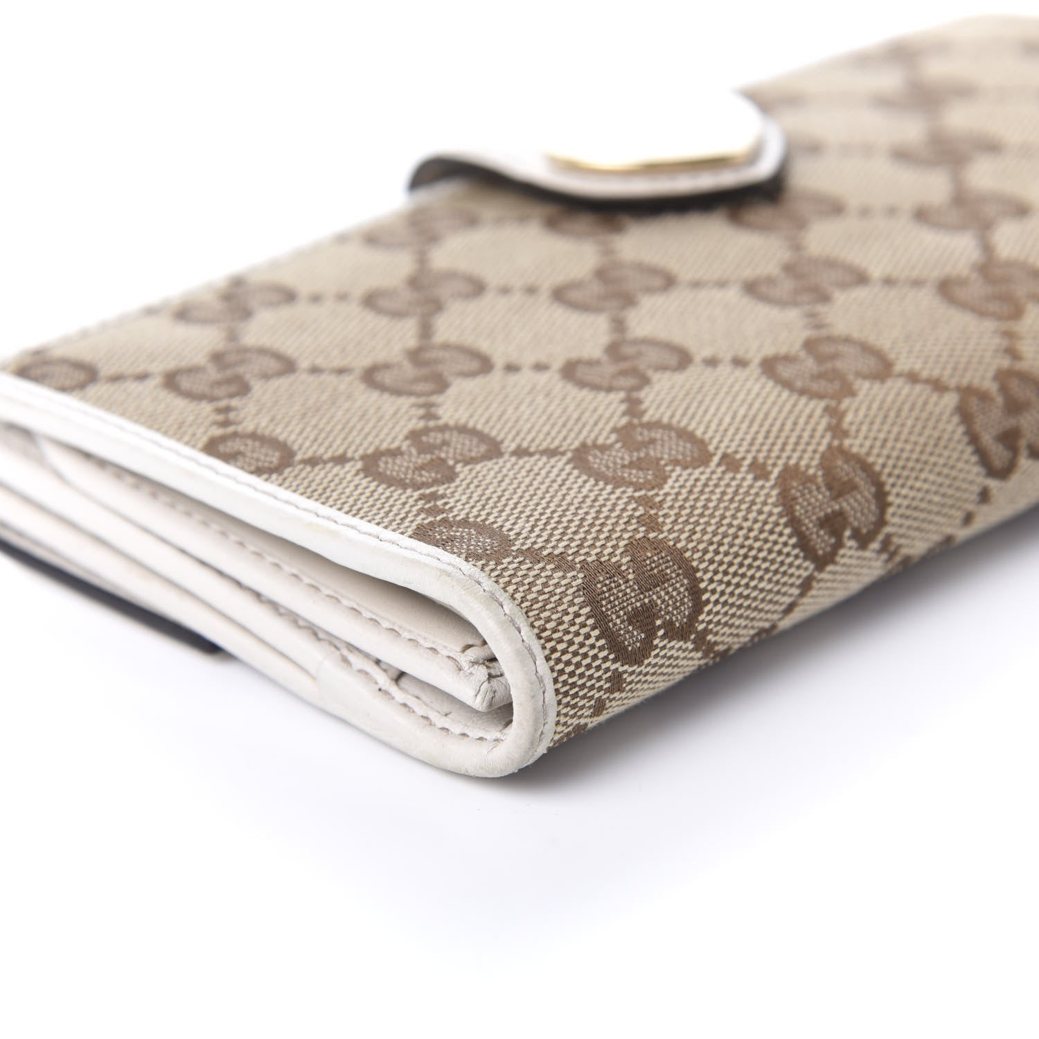 Gucci Monogram Heart Continental Wallet Off White 6 of 10
