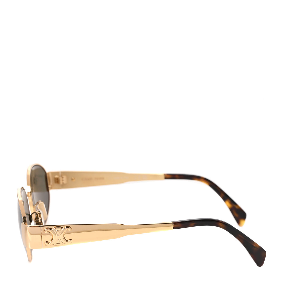 Metal Triomphe 01 Sunglasses CL40235U Gold Green